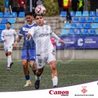 Una acció del partit de l'Atlètic Lleida a Badalona.