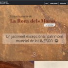 Una captura de la web de la visita virtual a la Roca dels Moros de El Cogul.