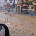 Riada a consecuencia de las intensas lluvias caídas en Alhaurín de la Torre este miércoles