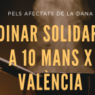 Comida solidaria en Balaguer para recaudar fondos para los damnificados por la DANA en Valencia