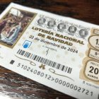 Un décimo del sorteo de la Lotería de Navidad.