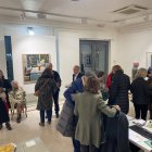 Inauguració ahir de l’exposició pòstuma d’Ureña a Madrid. - GALERIA ANSORENA