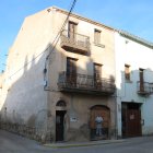 Façana exterior de Cal Celestino Vell, edifici que es rehabilitarà en el marc d'un projecte de masoveria urbana al Palau d'Anglesola