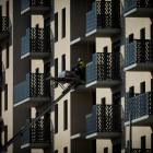 Edificio de pisos en Madrid.