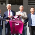 Sisco Pujol, a la dreta de la imatge, en una imatge recent en la firma del conveni entre el Força Lleida i el Barça