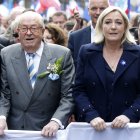 Imagen de archivo de Jean-Marie Le Pen y su hija Marine Le Pen