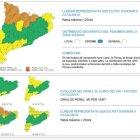 L'avís per vent del Servei Meteorològic de Catalunya.