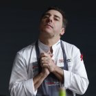 Jordi Roca, Pastry chef en El Celler de Can Roca (Girona), durante su ponencia 'La parte dulce de El Celler de Can Roca' en la tercera jornada de la 23ª edición de Madrid Fusión, este miércoles.