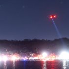 Los bomberos y servicios de emergencia en el río Potomac, en Washington