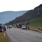 El punt de l'accident mortal d'aquest diumenge a Montferrer i Castellbò.