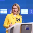 L'alta representant per a la Política Exterior de la UE, Kaja Kallas, en una roda de premsa a Brussel·les