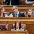 Diversos diputats de Junts en la sessió d’ahir al Congrés dels Diputats. - EUROPA PRESS