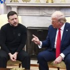 Un momento de la acalorada discusión entre Volodímir Zelenski y su homólogo estadounidense, Donald Trump.