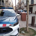 Desplegament policial ahir dels Mossos a Cervera.