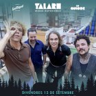 El quartet Los Zigarros, al cartell amb la imatge del festival. - TALARN MUSIC EXPERIENCE