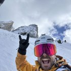 Aymar Navarro, eufòric després d’aconseguir la gesta. - ANDER ORDOÑO