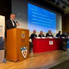 Andreu Subies, president del club, s’adreça als socis. - MOISÉS CAMUÑAS