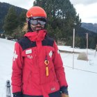 El responsable de les pistes d’Espot, Guillem Mascarell, amb un Snowfy. - FGC