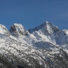 Muntanyes nevades ahir a la Val de Ruda, a Aran. - EDGAR ALDANA