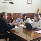 Un moment de la reunió feta ahir. - SUBDELEGACIÓ DEL GOVERN