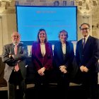 Els ponents que van intervenir en la jornada de dilluns. - BANC SANTANDER