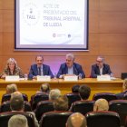 El conseller de Justícia, Ramon Espadaler, va assistir ahir a Lleida a la presentació del tribunal. - JORDI ECHEVARRIA