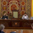 L’alcalde, absent per prescripció mèdica. El ple va tenir la baixa de l’alcalde, Fèlix Larrosa, que no hi va poder assistir per prescripció mèdica. Les seues funcions les va exercir la primera tinenta d’alcalde, Begoña Iglesias. - JORDI ECHEVARRIA