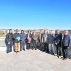 Representants de Paeria i Volumetric al nou bloc de pisos. - SCD