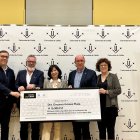 Els premiats, amb representants de la UdL i AgroBank. - PREMSA UDL