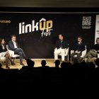 Un moment de la segona edició de les jornades del LinkUp Fest celebrada ahir a la Llotja. - MAGDALENA ALTISENT
