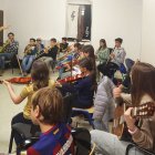 Una de les classes de l’Escola de Música Joan Roure de Solsona. - EMM