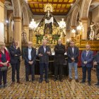 Inauguració ahir de l’exposició a l’església de la Sang. - JORDI ECHEVARRIA