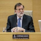 Rajoy compareixent en la comissió de l’Operació Catalunya. - EUROPA PRESS
