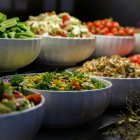 Comida en un restaurante.