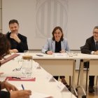 La consellera de Territori, Habitatge i Transició Ecològica, Sílvia Paneque, durant la reunió.
