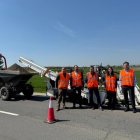 Visita ahir a les obres del desplegament de fibra òptica al municipi de la Portella. - DIPUTACIÓ