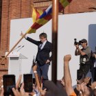Carles Puigdemont, l’estiu passat en la seua visita a Barcelona. - EUROPA PRESS