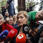 L’exconsellera de Justícia i Emergències Salomé Pradas, a l’arribar a declarar al jutjat. - EUROPA PRESS