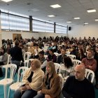 Inici de la jornada al pavelló d’Inpacsa de Balaguer, amb més de 240 inscrits. - R. BALAGUER