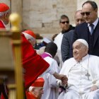 Francesc va desitjar un bon Diumenge de Rams i una bona Setmana Santa. - EFE