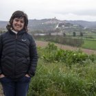 Marta Capdevila, al mirador de la Portella amb vistes cap a Ciutadilla. - LAIA PEDRÓS