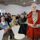 Carme Greoles, a la sala d’actes de Cal Sinén. - JOAN GÓMEZ