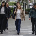 La delegada del Govern valencià, Pilar Bernabé, arribant a declarar com a testimoni davant la jutge. - EUROPA PRESS
