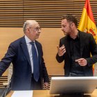 Montoro quan va arribar per comparèixer davant la comissió d’Investigació sobre l’operació Catalunya. - EUROPA PRESS