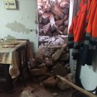 La caiguda de les roques va provocar desperfectes en cases. - DPL/ACN