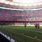 Una imatge futurible de com serà l’estadi acabat. - FCB