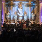 El concert de la Cobla Sant Jordi va clausurar ahir a la nit el Festival de Pasqua de Cervera.                                            L’Auditori va acollir el concert ‘El Violoncel de Garreta’, amb R. Garioud i D. Blanch. - C.MARSIÑACH