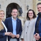 Palau, amb les alcaldesses de Tamarit i Binèfar i el de Fraga. - PP