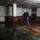 La zona del pàrquing de Cappont que està inundada. - MAGDALENA ALTISENT