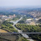 La imatge mostra el creixement de Fraga sobre un meandre. - FUNDACIÓ BIODIVERSITAT